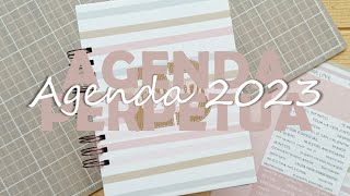 📑✂️ Agenda perpetua 2023  Idea scrapbook scrapbook scrapbooking [upl. by Wiener542]