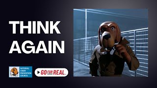 Think Again  McGruff the Crime Dog PSA 30 sec [upl. by Htiel831]