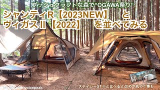 OGAWA祭 シャンティーR と ヴィガスⅡ を比べようと並べて張って、その隣にステーシーSTⅡを張ったら、意外な気づきもありました。 [upl. by Ario]