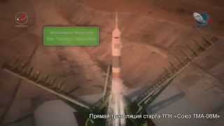 Soyuz spacecraft launch animation [upl. by Alig]