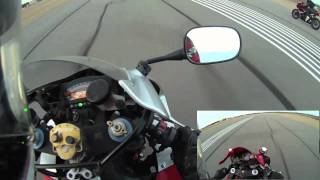 RC51 vs CBR 600RR on Runway  261kmh [upl. by Navannod]