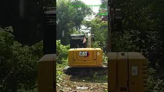 Mini Excavator Clearing Trees shorts excavator alatberat digger constructionequipment mrzygy3 [upl. by Bull]