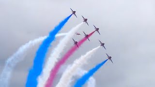 RED ARROWS FULL DISPLAY at RIAT 2024 [upl. by Lohrman604]