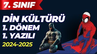 7 Sınıf Din Kültürü 1 Dönem 1 Yazılı 20242025 [upl. by Lizzy93]