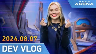 Mech Arena  Dev Vlog 12  20240807  New Mechs Weapons CPC Maps [upl. by Carolann574]