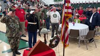 Video Wreathlaying ceremony at Weedsport HS Veterans Day celebration [upl. by Seana419]