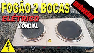 Fogão elétrico 2 bocas Mondial será que é bom [upl. by Ruffi]