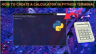 How to create a calculator in python terminal [upl. by Aivatan535]