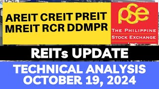 AREIT  CREIT  RCR  MREIT  PREIT  DDMPR  PSE TECHNICAL ANALYSIS [upl. by Anyal257]