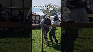 Fighting a knight medieval renfair renaissance renaissancefestival knight swordfighting [upl. by Corell]