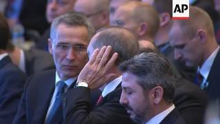 Erdogan meets Stoltenberg at NATO session [upl. by Nielson]