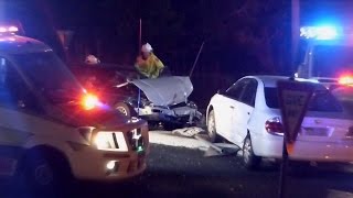 Bad Vehicle Smash Torquay Road Hervey Bay [upl. by Fredi]