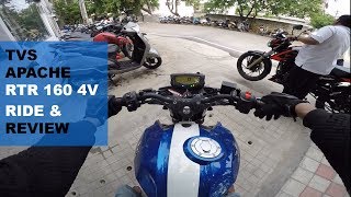 2018 TVS Apache RTR 160 4V – Explosive Ride amp Review  A Segment Killer [upl. by Lapotin]