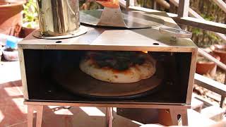 Portable Wood Pizza Oven 700F for 150S manual Rotation [upl. by Milas]