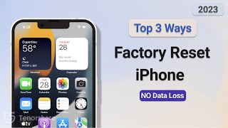 How to Reset iPhone to Factory Settings without Losing Data 2023 [upl. by Hirasuna]