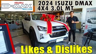 2024 Isuzu DMAX 4X4 MT 30L Diesel Likeable and Dislikeable Features [upl. by Ahseel305]