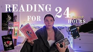 READING FOR 24 HOURS  straight  reading vlog [upl. by Urissa]