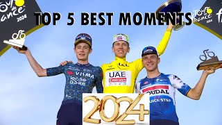 2024 Cycling season  Top5 best moments [upl. by Leipzig]