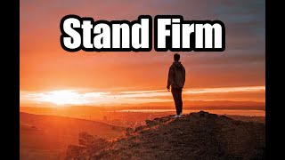 Stand Firm Original Song Demo 1 [upl. by Armilla]