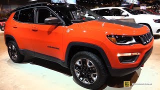 2018 Jeep Compass Trailhawk  Exterior and Interior Walkaround  2017 Chicago Auto Show [upl. by Englebert]