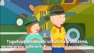 Caillou and the National Anthem of Burundi [upl. by Nuahs]