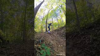 Clydesdale onewheel racer bonks over rock bed onto trail onewheel [upl. by Yelah935]