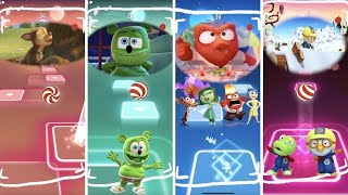 PAW Patrol 🆚 Gummy Bear 🆚 Inside Out 🆚 Pororo  Tiles Hop X Coffin Dance [upl. by Yldarb982]