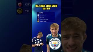 ENGLISH CLUBS REACT TO UCL GROUP STAGE DRAW 🤣😳 [upl. by Welby]