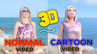 Convert Video Into 3D Cartoons  🤩 3D Cartoons Video  🔥 Free Ai Video [upl. by Ylus]