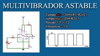 Multivibradores Astable Monoestable Explicación [upl. by Nairret]