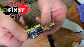 Easy Pex Pipe Water Shut Off Valve Installation [upl. by Eahcim]