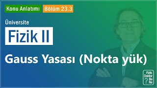 Üniversite Fizik II  Bölüm 233 Gauss Yasası Nokta yük [upl. by Ruberta]