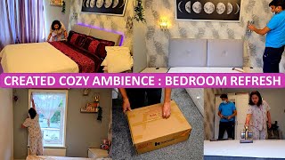 Cozy amp Warm Bedroom Refresh  Elegant Diwali Décor Ideas For Bedroom  Most Awaited New Night Stand [upl. by Joelynn227]