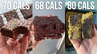 3 High Protein Low Calorie Brownie Recipes [upl. by Suirtimed]