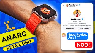 i bought TechBurners ANARC smartwatch SPOILER NOT as HYPED [upl. by Enomrej]