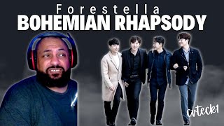 FIRST TIME REACTING TO  Bohemian Rhapsody  포레스텔라 강형호 고우림 배두훈 조민규  Forestella Mystique Live [upl. by Sailesh]