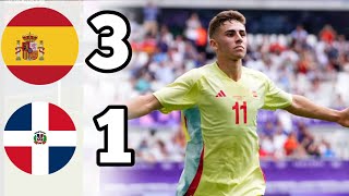 Spain vs Dominican  3 1   Extеndеd Highlights  All Goals [upl. by Morita]