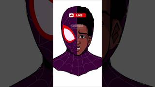 Spider Man Verse 3 Transformation Miles Morales Art spiderman milesmorales shortsvideo [upl. by Kerek]