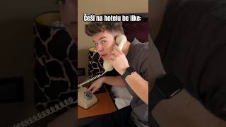 Češi na hoteli be like🇨🇿 czech funny youtubeshorts fun jokes sketch hotel [upl. by Marven]