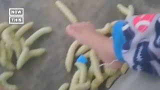 Woman Wakes Up to Swarm of Worms Outside Her Home Shorts [upl. by Acnaib]