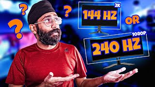 1080p 240hz or 2K 144hz 🔹Which MONITOR to buy  EXPLAINED [upl. by Samal]