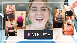 SHOP WITH ME  plus size Athleta try on haul [upl. by Alyssa]