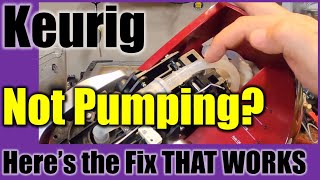 🔥Keurig ● Not Pumping or Dispensing Water 5 Min Fix to Clear Stuck Check Valve ● Works✅ [upl. by Larentia]