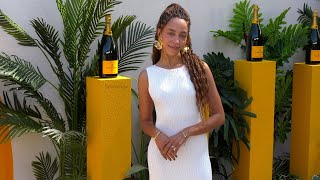 Hayley Law 2024 Veuve Clicquot Polo Classic LA Event Arrivals [upl. by Ahsinauj]