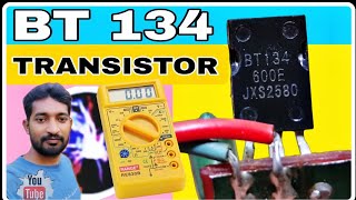 BT134 TRIAC TESTING  BT134 Triac Checking with Multimeter  How to Check BT134 Transistor in Hindi [upl. by Nerok]