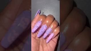 ✨ Lilac Marble Swirls 💜✨ LilacSwirl Marble PastelPerfection NailArtGoals LavenderMani Gelx [upl. by Nohsauq777]