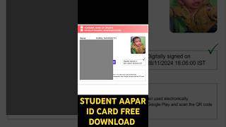 STUDENT AAPAR ID CARD FREE DOWNLOAD [upl. by Ilah364]