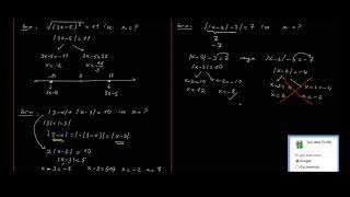 Antrenmanlarla Matematik Mutlak Değerli Denklemler Ders 3 [upl. by Llednohs]