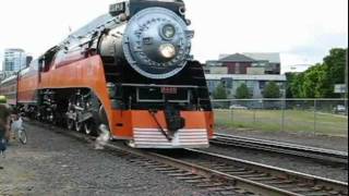 SP 4449 and UP 844 Whistles Part 1 [upl. by Shepley400]