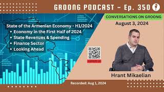 Hrant Mikaelian  State of the Armenian Economy in the First Half of 2024  Ep 350 Aug 2 2024 [upl. by Adnarahs613]